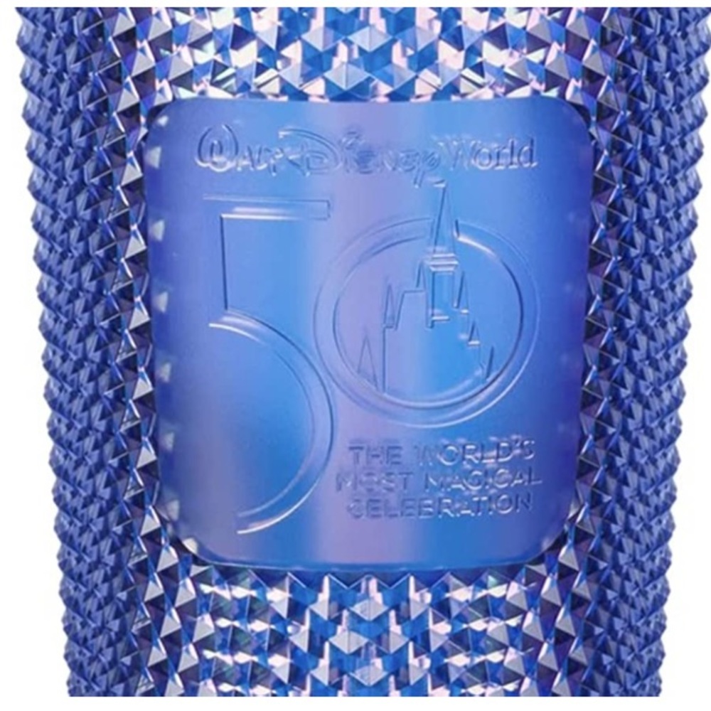 Disney World 50th Anniversary Celebration Starbucks Studded Tumbler Cup